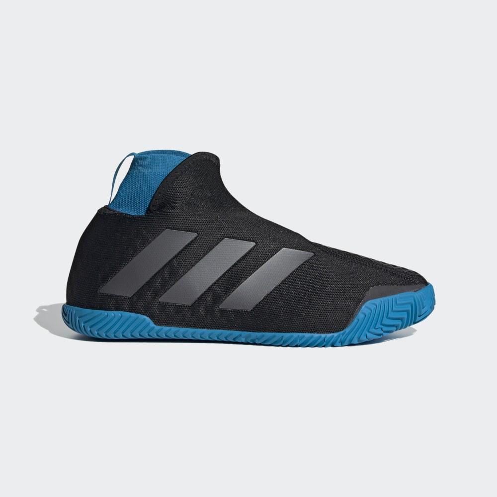 Adidas Women's Stycon Tennis Shoes Black/Metal/Blue Ireland EG1484